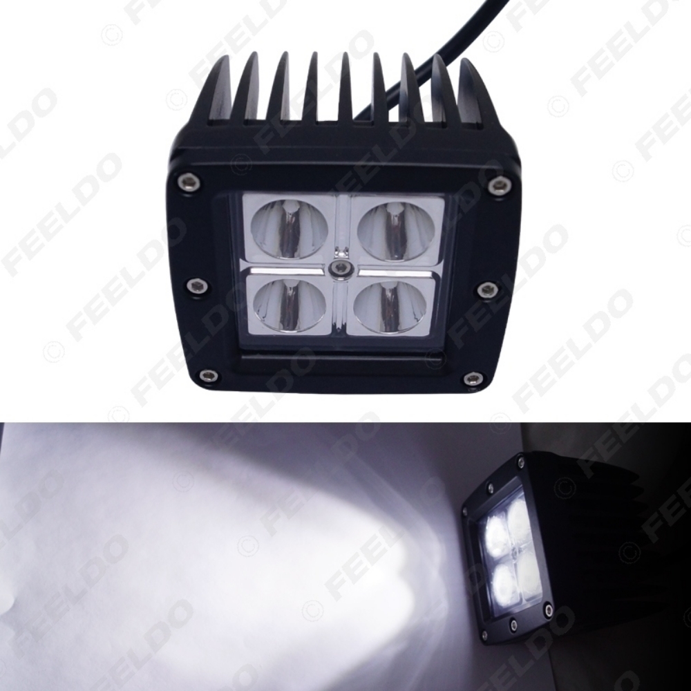 Picture of 3.2 Inch 12W LED Work Light for Car Motorcycle Indicators Spot/Flood Beam Driving Offroad Boat SUV LED Spotlight