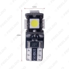 Picture of 1pcs DC12V~18V 6000~6500K White 5SMD 5050 T10 Wedge Lens LED Light Bulb With CANbus/Electrodeless/Constant Current