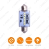 Picture of 1pcs DC9V-16V 36mm/39mm 6000~6500K White 6-2016SMD Festoon LED Light Bulb CANbus/Electrodeless/Constant Current