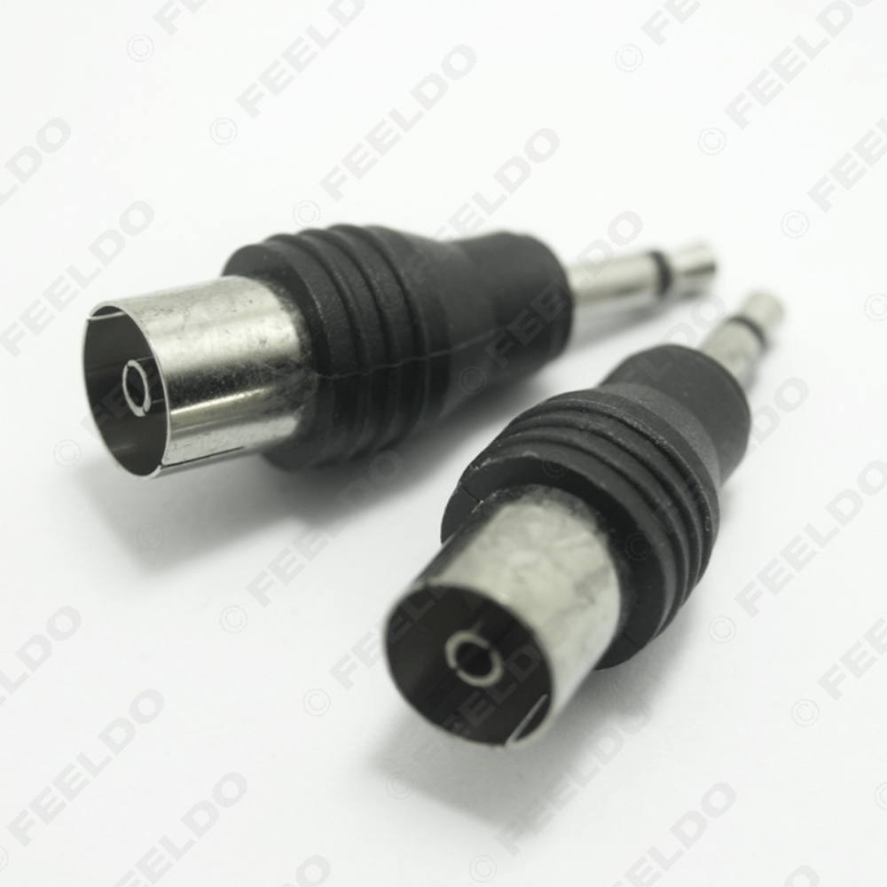 Picture of 1pcs Car Auto Motor 3.5mm TRS Connector to IEC (Female) Adaptor Plug
