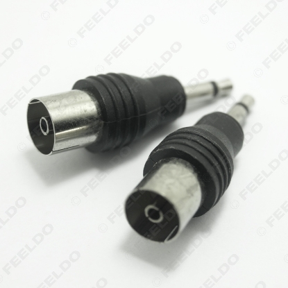 Picture of 1pcs Car Auto Motor 3.5mm TRS Connector to IEC (Female) Adaptor Plug