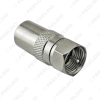 Picture of 1pcs Durable Zinc Alloy Female Socket To F Type Male Plug Adapter Connector For Satellite TV DVR