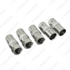 Picture of 1pcs Durable Zinc Alloy Female Socket To F Type Male Plug Adapter Connector For Satellite TV DVR