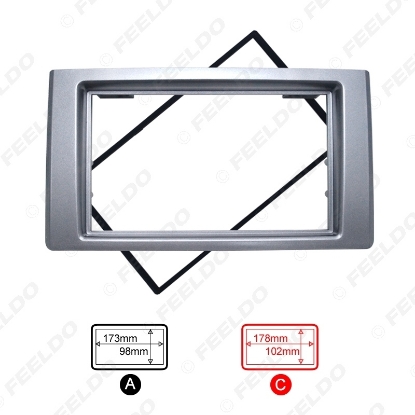 Picture of Car 2DIN CD DVD Radio Fascia Frame for Iveco 2009+ Dash Mount Kit Adapter Trim Dashboard Panel