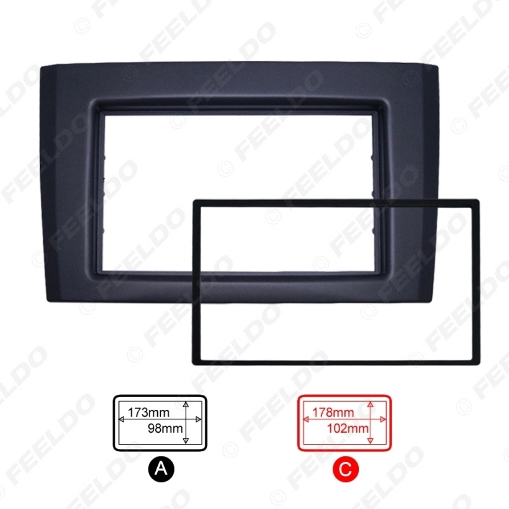 Picture of Double DIN/2DIN Car Radio Fascia For VOLVO XC90 (2002~2014) Radio DVD Stereo Dash Trim Panel Frame Installation Kit