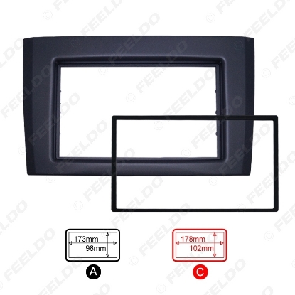 Picture of Double DIN/2DIN Car Radio Fascia For VOLVO XC90 (2002~2014) Radio DVD Stereo Dash Trim Panel Frame Installation Kit