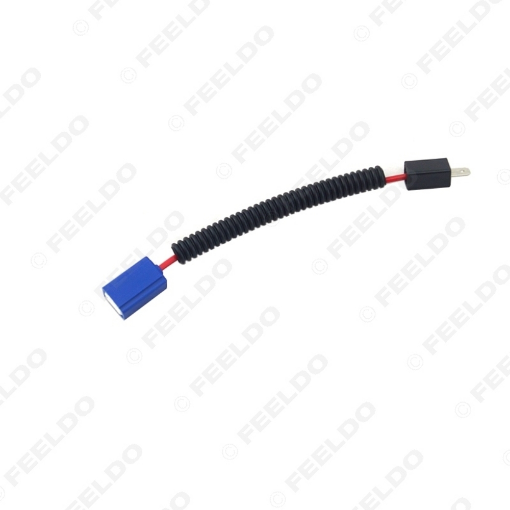 Picture of H1 Ceramic Socket Heavy Duty Ceramic Wiring Harness H1 Light Bulb Connector Adapter For Headlights