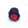 Picture of 2-Pin 16.5mm Dia Round Button 3A/250V 6A/125V Car/Auto/Boat Rocker SPST Switch ON/OFF