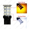 Picture of 1pcs T20/T25 3157 60SMD 1210 Yellow/White Color Dual Switchback Car LED Brake Turn Light
