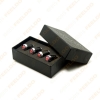 Picture of 4pcs/set Car Universal Carbon Fiber Texture Style Zinc Alloy Tire Valve Cap For Wholesale Mixed Logos Order