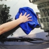 Picture of 30x70cm Blue Soft Towel Car Cleaning Microfiber Absorbent Towel Clean Wax Valeted