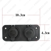 Picture of Dual USB Motorcycle Car Center Stack Cigarette Lighter Socket Splitter Charger Power Adapter Outlet