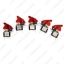 Picture of 5x Red Car Motorcycel Cover LED SPST Toggle Rocker Switch Control 12V 20A On Off