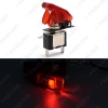 Picture of 5x Red Car Motorcycel Cover LED SPST Toggle Rocker Switch Control 12V 20A On Off