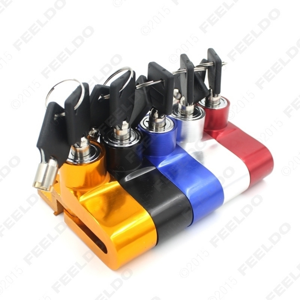 Picture of 1pcs Motorcycle Motorbike Sturdy Wheel Disc Brake Lock Safety Alarm 5-Color for Choice