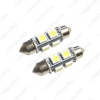 Picture of 1pcs White 36mm S8.5 8SMD 5050 Chip Car Festoon LED License Plate LED Light Bulbs