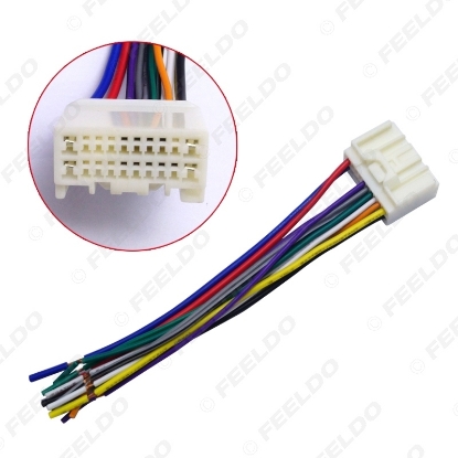 Picture of Car Radio Audio CD Power Harness Cable Adapter For Mitsubishi Lancer (08~14) Outlander (07~14) Mirage (2014)