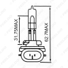 Picture of 1PC White Auto 881 27W Car Fog Lights Halogen Bulb Headlights Lamp Car Light Source Parking