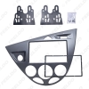 Picture of Silver Car 2DIN Stereo Panel Fascia Radio Refitting Dash Trim Kit For Ford Focus 98~04(LHD)/Fiesta 95~01(LHD)