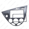 Picture of Silver Car 2DIN Stereo Panel Fascia Radio Refitting Dash Trim Kit For Ford Focus 98~04(LHD)/Fiesta 95~01(LHD)