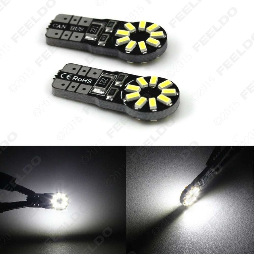 Picture of 1pcs White T10 194 W5W 2W 6500K 216lm 3014 Chip 18SMD Canbus Car LED Reading Light
