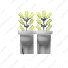 Picture of 1pc White Car T10 194 W5W COB 7SMD Auto LED Lights Tree Shapes Car Side Wedge Clearance Reading Light Lamp