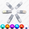 Picture of 1pcs Car T10 194 168 W5W 3014 Chip 24SMD Silica Car LED Door License LED Light Bulb Wedge Light 6-Color