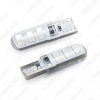 Picture of 1pcs Car T10 194 168 W5W 2835 Chip 12SMD Silica Car LED Door License LED Light Bulb Wedge Light 7 colors