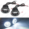 Picture of 1Pair/lot 3" 76mm 30W Car Projector Lens Fog Light With COB Angel Eyes Daytime Running Light DRL Headlight