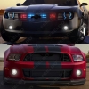 Picture of 1Pair/lot 3" 76mm 30W Car Projector Lens Fog Light With COB Angel Eyes Daytime Running Light DRL Headlight