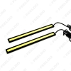 Picture of 2pcs White 17cm Aluminum Housing 6W Car COB LED Daytime Running Light DRL Driving Lamp