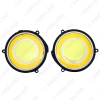 Picture of Car COB DRL Round 82mm LED Light Car Daytime Running Light White Yellow Turn Light DRL