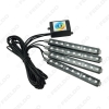 Picture of 4pcs/set Car Blutooth APP Intelligent Control Decorative LED Atmosphere Neon Light RGB Car Interior Footwell Light