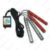 Picture of 4pcs/set Car Blutooth APP Intelligent Control Decorative LED Atmosphere Neon Light RGB Car Interior Footwell Light