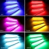 Picture of 4pcs/set Car Blutooth APP Intelligent Control Decorative LED Atmosphere Neon Light RGB Car Interior Footwell Light