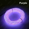 Picture of 8 colors 5m Flexible EL Neon Glow Lighting Rope Strip+Charger for Car Decoration