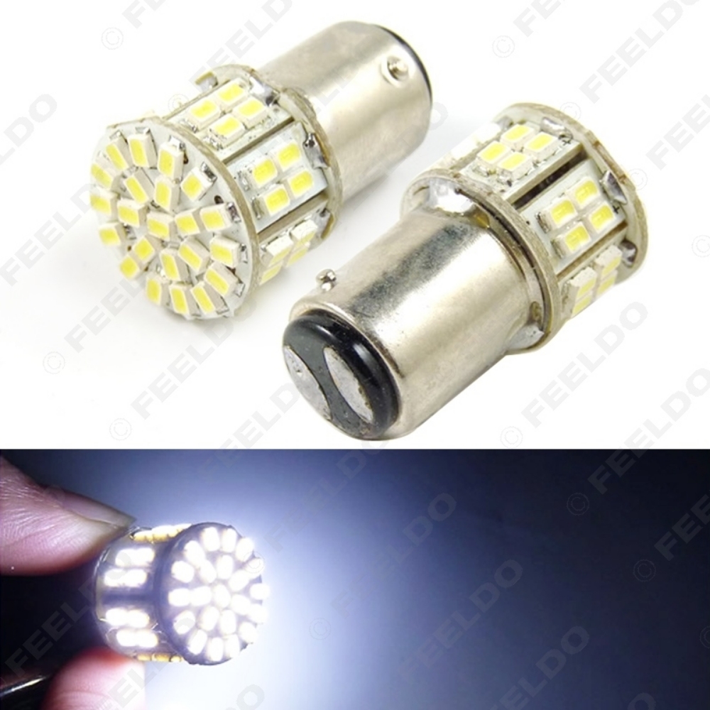 Picture of 1pcs White 1157 BAY15D 50SMD 1206 LED Light Car Brake Signal Light Bulbs