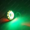 Picture of Motorcycle Car Hi/Lo Beam Projector Lens Headlight with Double Angel Eyes Demon Eye LED Fog Light