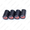 Picture of Black Car Universal Chrome Zinc Alloy Tire Valve Cap For Wholesale Mixed Logos Order