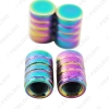 Picture of 4pcs/Set Color Car Motorcycle Bike Aluminum Alloy Wheel Tire Valve Stem Caps Dust Covers