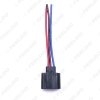 Picture of Car H13 Female Plastic Socket Case Halogen LED Headlamp Holder Connector Wire Plug Adapter