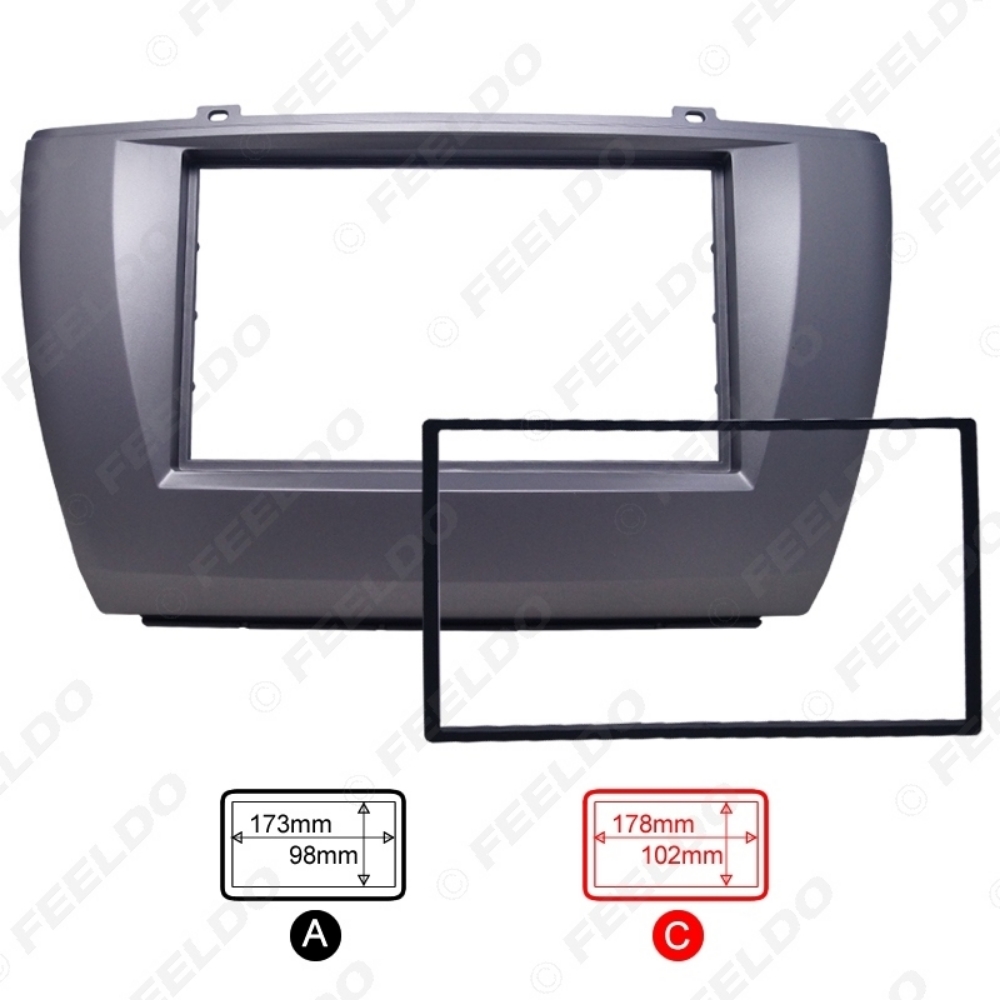 Picture of Car 2Din Stereo Dash CD Frame Panel Audio Radio Fascia for GAC Trumpchi 2011 Trim Installation Kit