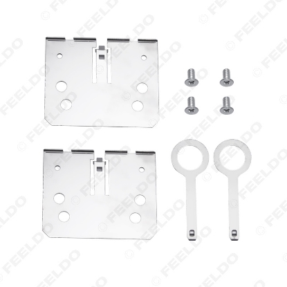 Picture of 2DIN ISO Car Head Unit Installation Bracket Fix Screws With Remove Keys