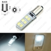 Picture of 1pc White DC12V Car T4W BA9S 12SMD 2835 Chip Silicone Case LED License Plate Bulbs Lamp Door Light