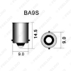 Picture of 1pc White DC12V Car T4W BA9S 12SMD 2835 Chip Silicone Case LED License Plate Bulbs Lamp Door Light