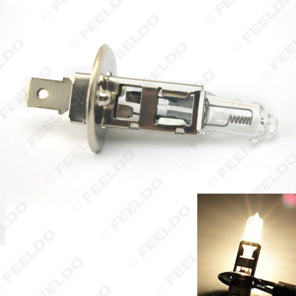 Picture of 1PC Warm White Auto DC 24V 100W H1 Halogen Bulb Truck Bus Headlight Foglight Driving Lamp 3000K
