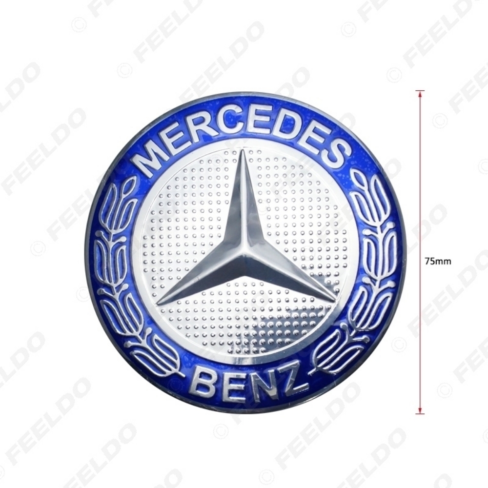 Picture of 75mm Wheel Center Caps Wheel Hub Rim Cap Cover Badge Emblem For Mercedes W230-C230 C180 W219-CLS350 CLS55AMG