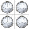 Picture of 75mm Wheel Center Caps Wheel Hub Rim Cap Cover Badge Emblem For Mercedes W230-C230 C180 W219-CLS350 CLS55AMG