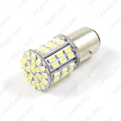 Picture of 1pcs White 1157 BAY15D 64SMD 1206 LED Light Car Brake Signal Light Bulbs
