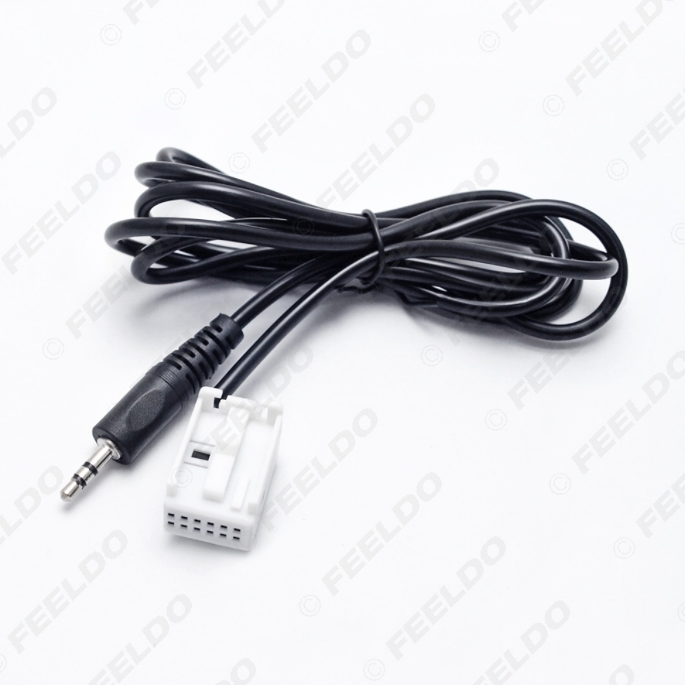 Picture of Car Stereo Audio 3.5mm Male AUX Adapter Cable Fit For Peugeot 307/308/407/408/507/Citroen C2/C5/RD4/C-Quatre/Sega/Triumph